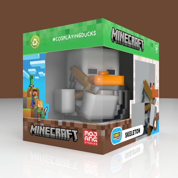 TUBBZ Boxed Edition Minecraft Skeleton Rubber Duck Vinyl Figure Collectible - Picture 2 of 4